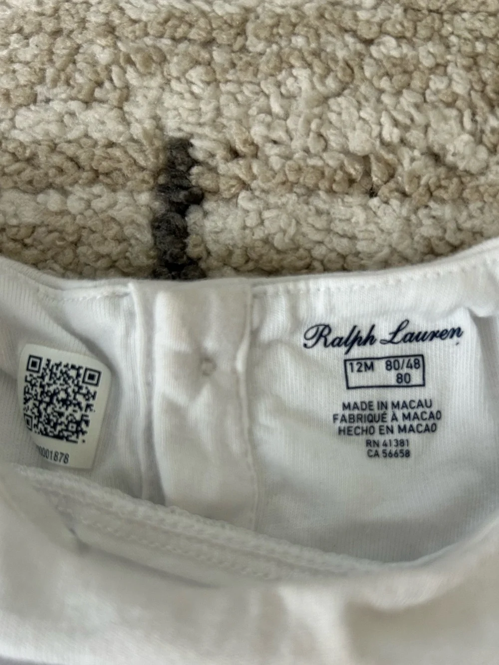 Ralph Lauren Long-Sleeve Nautical Tee, size 12 months